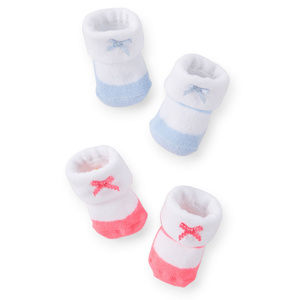 Baby Girl Newborn 2-pk Mary Jane Booties Socks